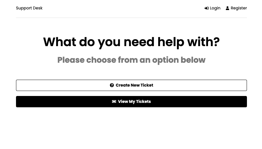 support tickets