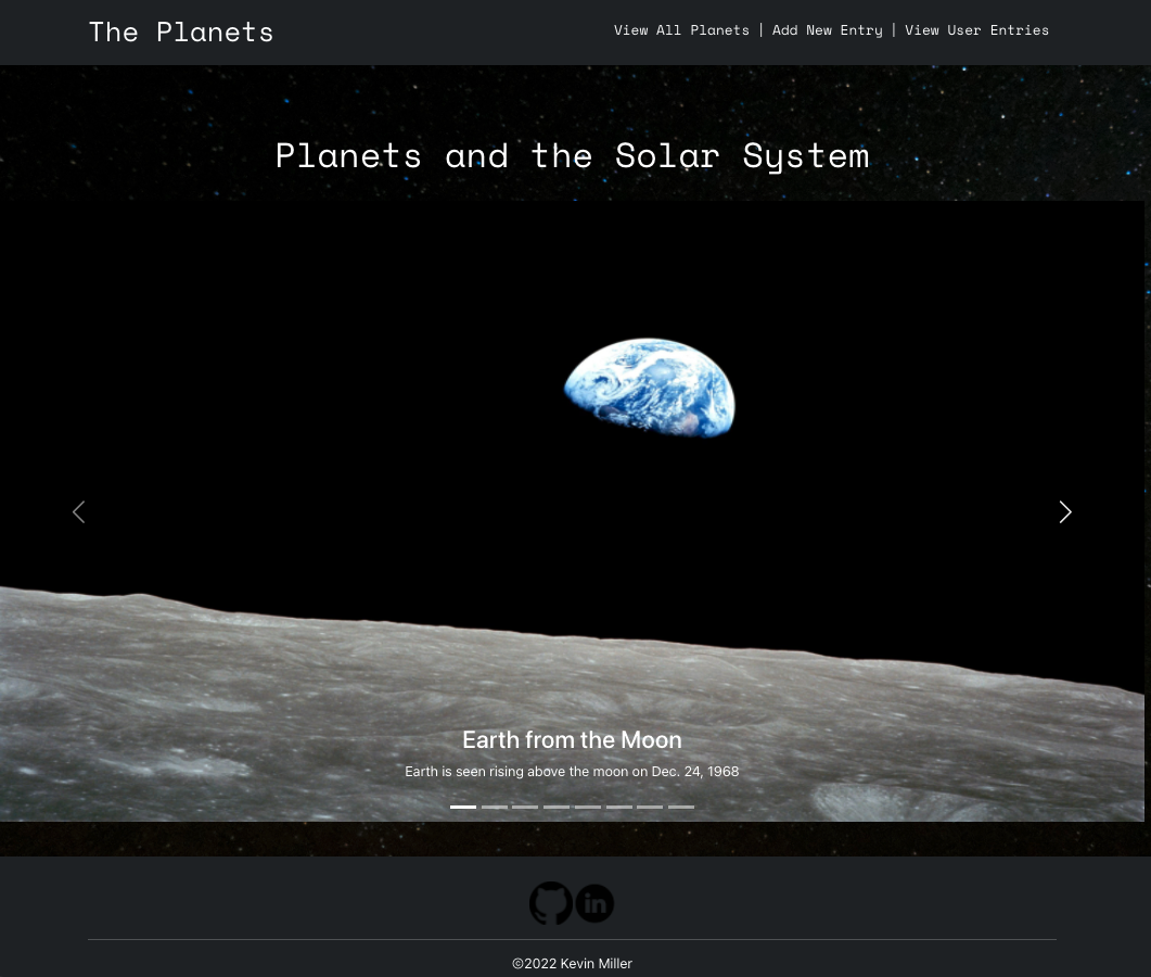 space and planets project