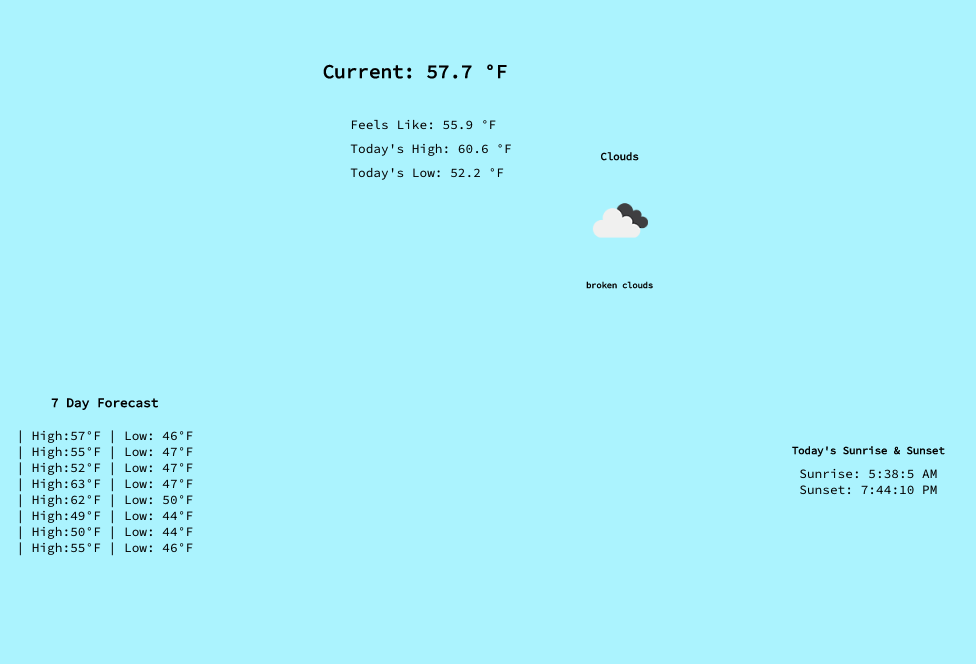 weather app